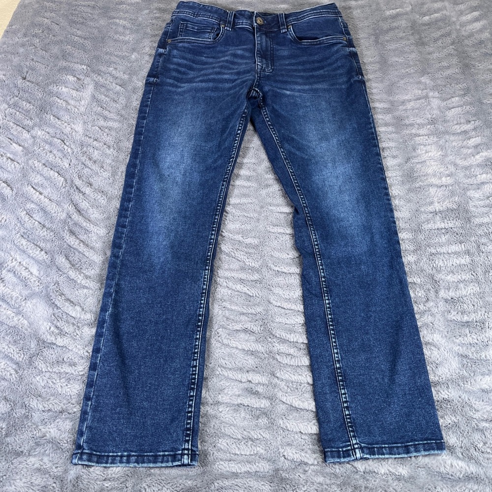 tpj The Perfect Jean Men 31x30 Slim Fit Dark Wash Blue Stretch Denim JU9T1NKNT30